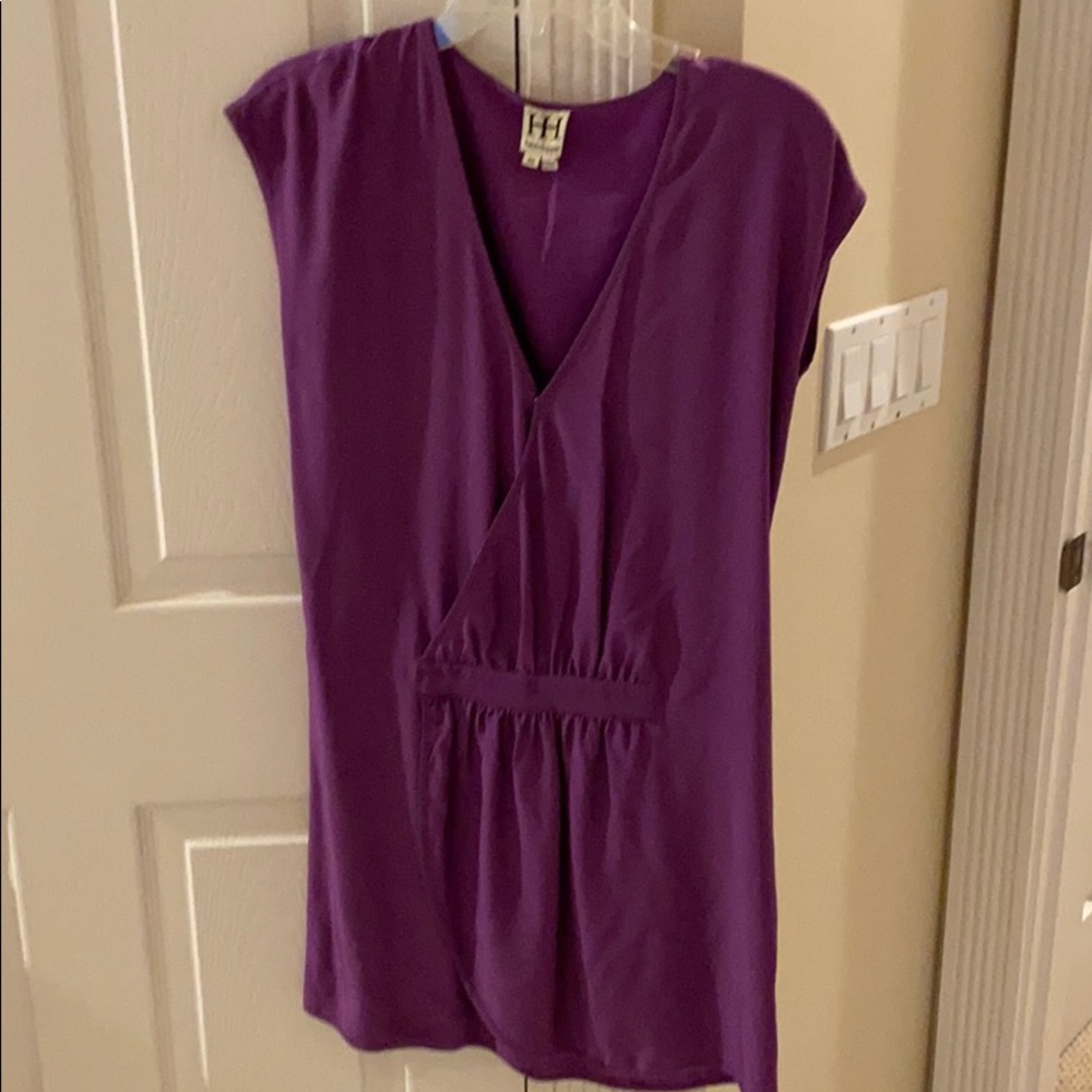 Haute Hippie silk purple dress